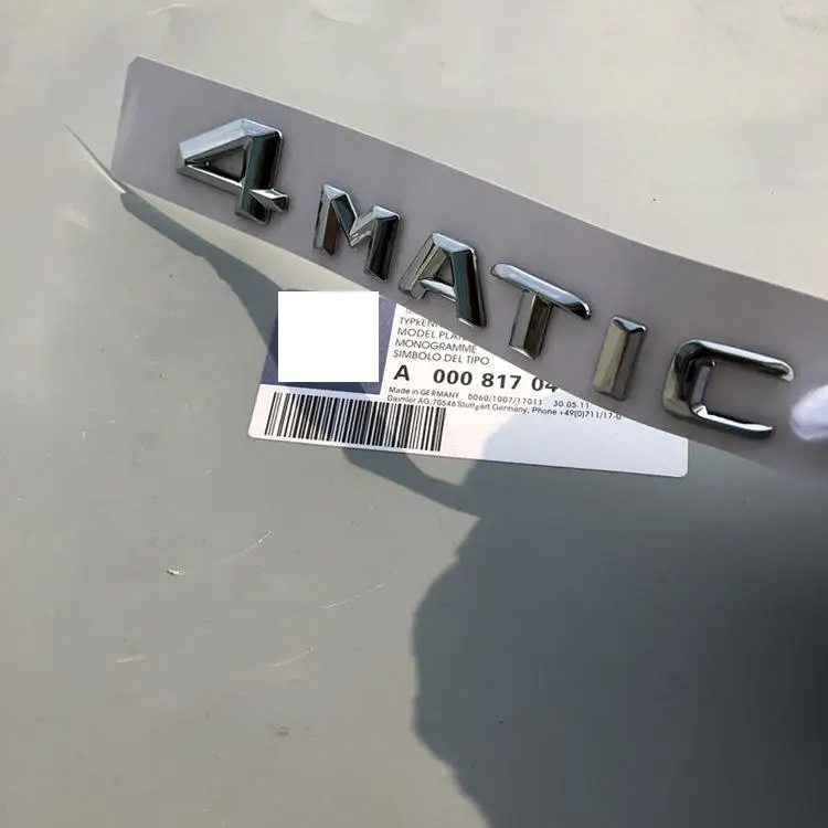 ABS Пластик 4matic автомобильные эмблемы Наклейка с именной табличкой