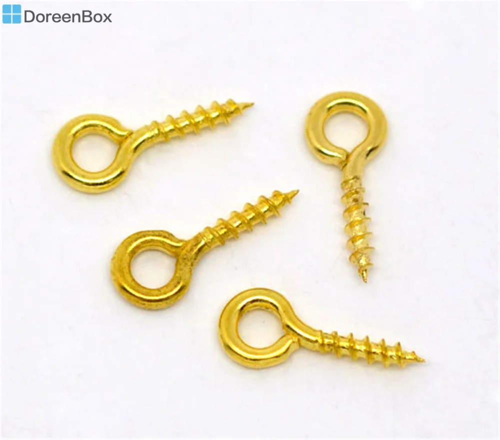 Doreen Box Lovely 1000 GP винт с отверстиями для глаз 10x4 мм (B09466)|screw eye bail|screw eyeeye screw |