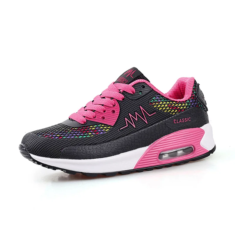 Женские кроссовки с дышащей сеткой повседневные на плоской подошве YX757 весна 2019 |