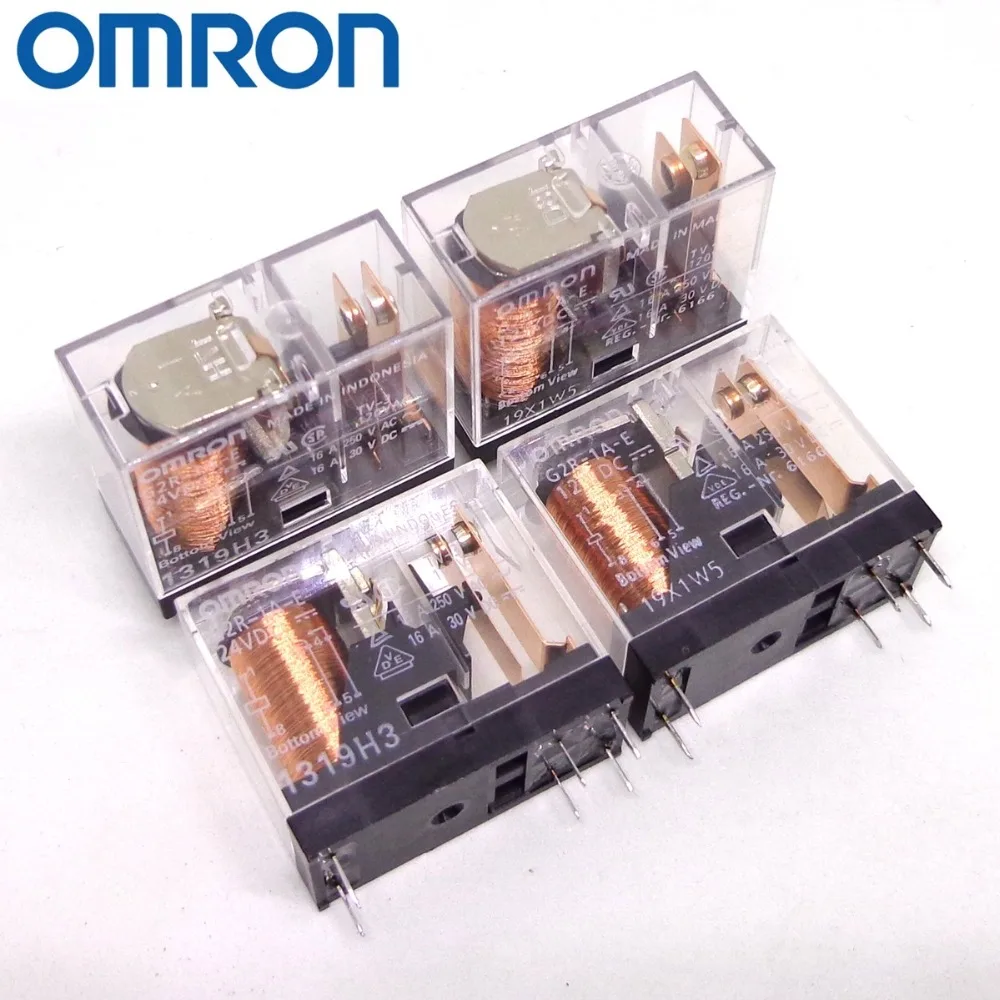 5 шт. OMRON Реле G2R-1A-E-12VDC G2R-1A-E-24VDC G2R-1A-E 12V 24V 16A 6PIN абсолютно и реле