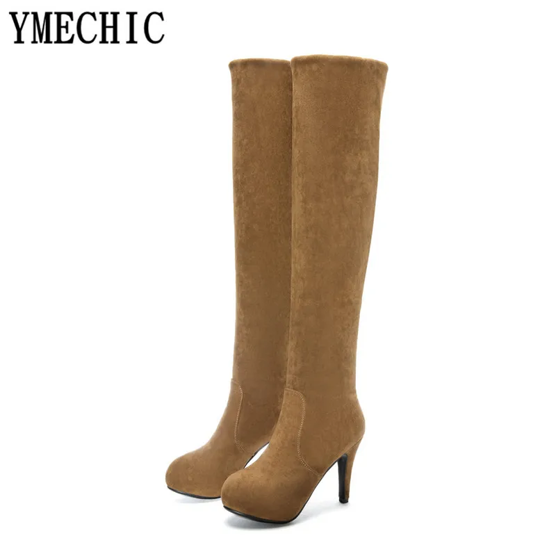 YMECHIC/2018 сезон осень зима пикантные эластичные длинные облегающие сапоги выше