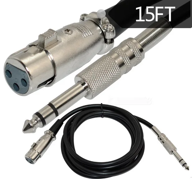 1 8 м-4 5 м XLR Female до 1/4 дюйма TRS Male Cable | Компьютеры и офис