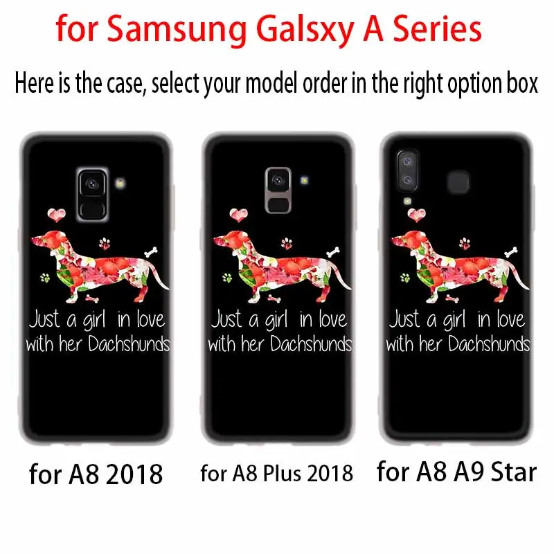 Чехол для Samsung A42 A52 A72 A32 A12 A71 A51 A70 A50 A20 A30 A20S A21S A50S A6 A7 A8 2018 Такса Силуэт