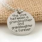 Цепочка с подвеской любовь между бабушкой и внучкой-это вечное сердце