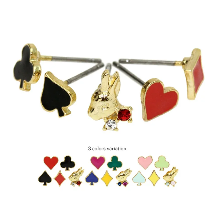 Прямая доставка 2016 новое поступление со стразами Покер Лопата клуба сердец сливы