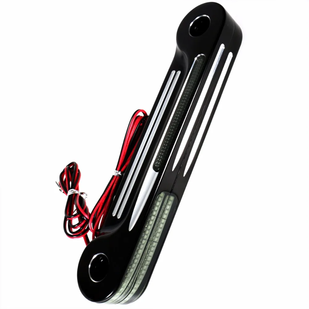 Передняя алюминиевая мелкая светодиодная вилка поворотные сигналы скобы для Harley