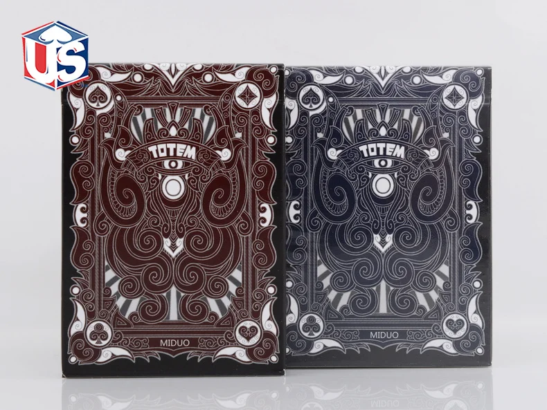1 Deck Totem Blue Or Red Unbranded Playing Cards Poker Size USPCC Limited Editon Sealed Magic Props | Игрушки и хобби