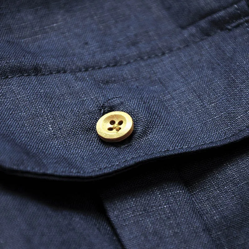 АК клуб брендовая рубашка Новинка 2017 года 100% льняная Военная Униформа Стиль