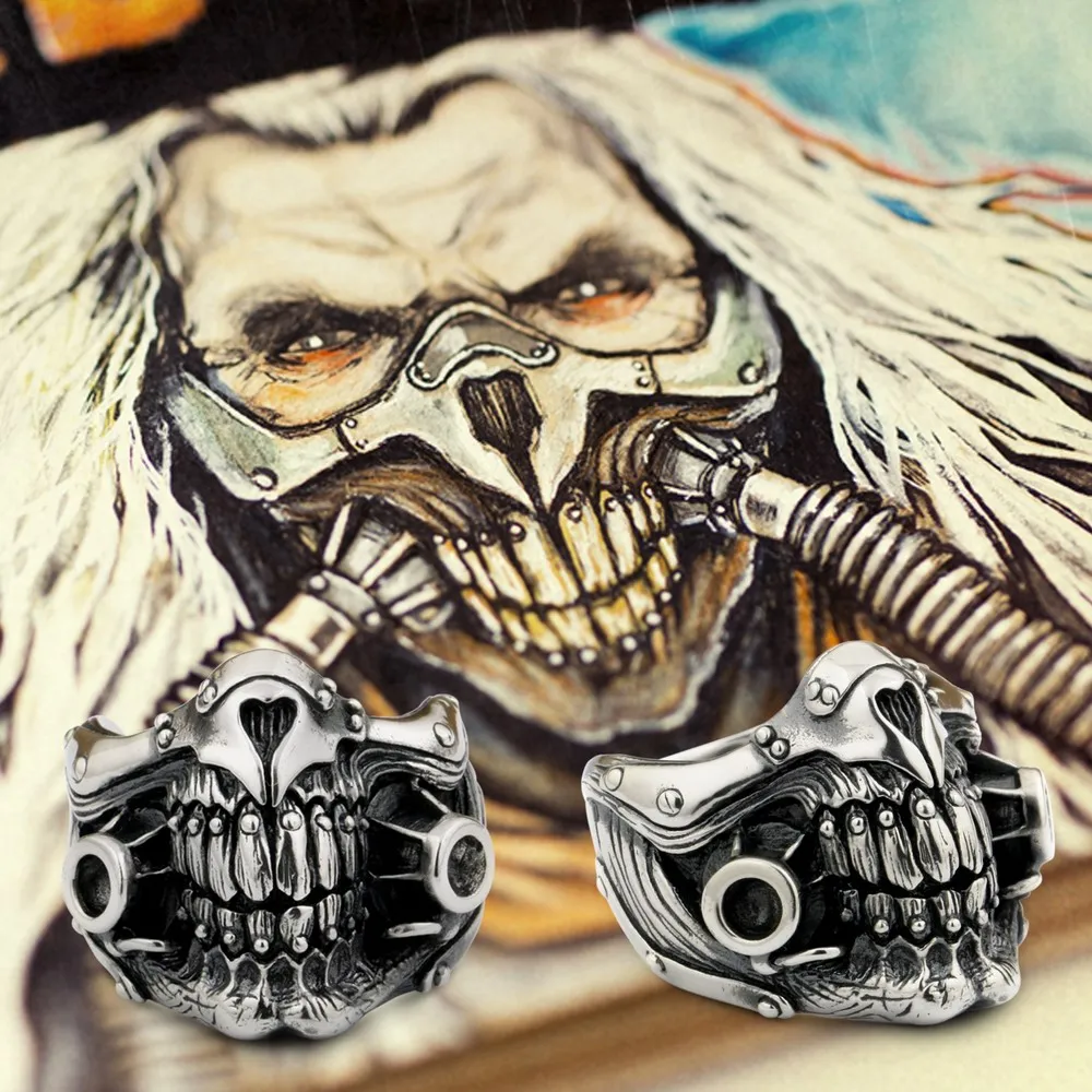 MAD MAX Immortan Joe кольцо 925 пробы серебро мужские байкерские череп 9Y021A