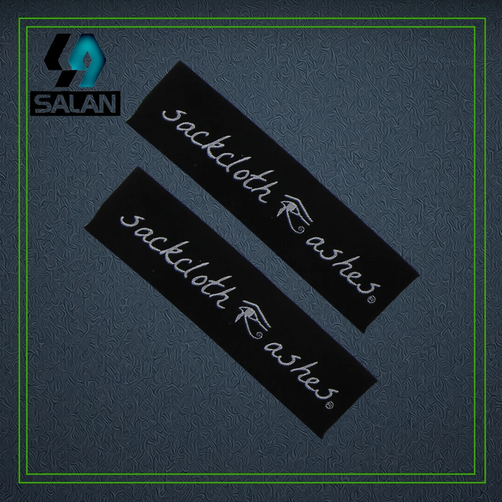 Бесплатная доставка индивидуальные 100 шт./лот тканые этикетки для одежды