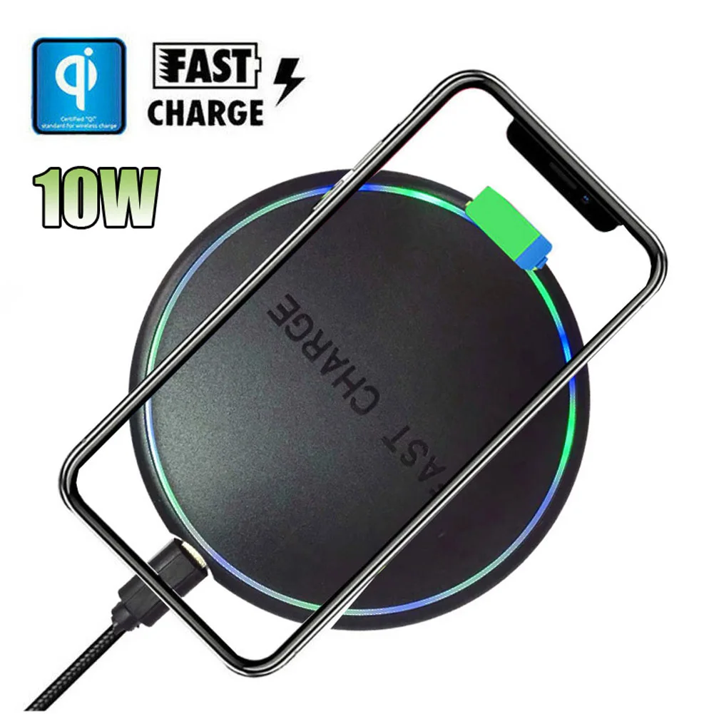 Mayround для huawei P30 Pro iPhone 8 XS XR samsung Galaxy S9 S10 Xiaomi Mi 9 M X 2 S 10 W Qi Беспроводное зарядное устройство для телефона Быстрая зарядка