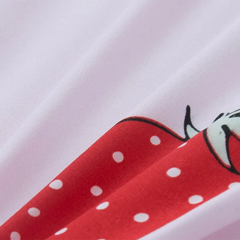 Чехол на матрас с клубничным принтом простыня фруктами защитный чехол для