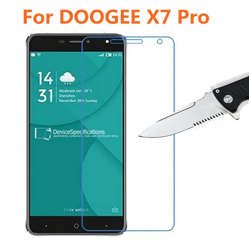 Для DOOGEE X7 Pro закаленное Стекло Оригинал 9 H Высокое качество защитная пленка