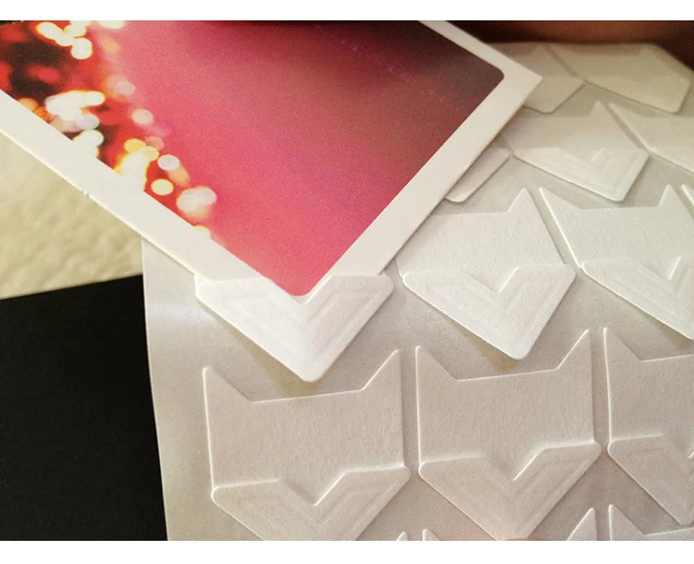 24 шт/лист DIY винтажные Угловые крафт-бумажные наклейки для фотоальбомов рамка украшения Скрапбукинг