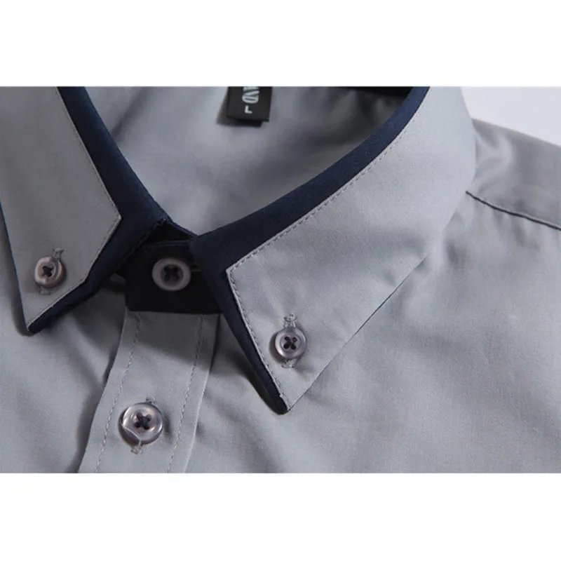 Новинка 2019 модные мужские рубашки с длинным рукавом хлопок повседневная одежда