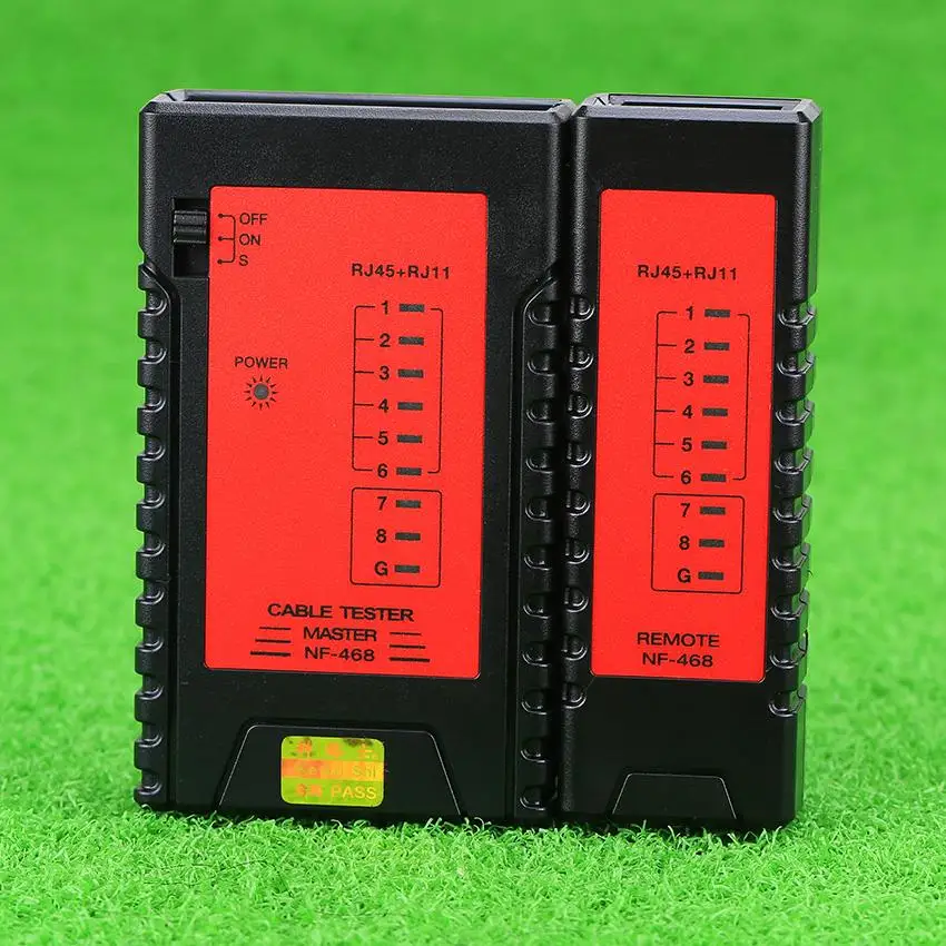 KELUSHI NF-468 телефонной сети RJ11 RJ45 Кабельный тестер Модернизированный дизайн с