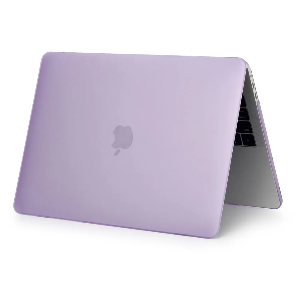 Чехол для ноутбука с принтом для Apple MacBook Air Pro retina 11 12 13,3 15,4 дюймов+ чехол с клавиатурой для Air 13 - Цвет: Matte Purple
