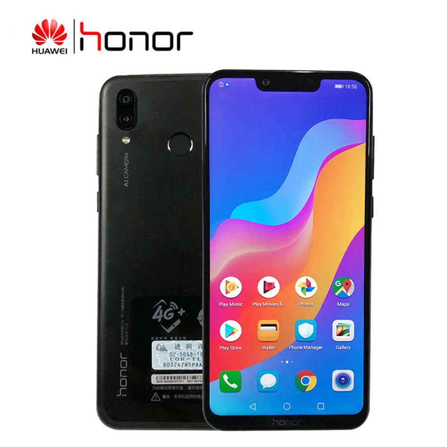 Глобальная версия смартфона Honor Play 4G 6 3 &quotKirin 970 COR L29 Octa Core Andorid 8 1 type C NFC 4 Гб 64