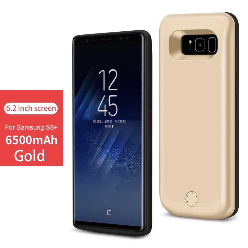 S8plus Gold VVKing 6500 мАч/5000 мАч чехол для зарядного устройства для samsung Galaxy S8 S8 plus внешний аккумулятор чехол для зарядки ультра тонкий внешний аккумулятор зарядное устройство - Цвет: S8plus Gold