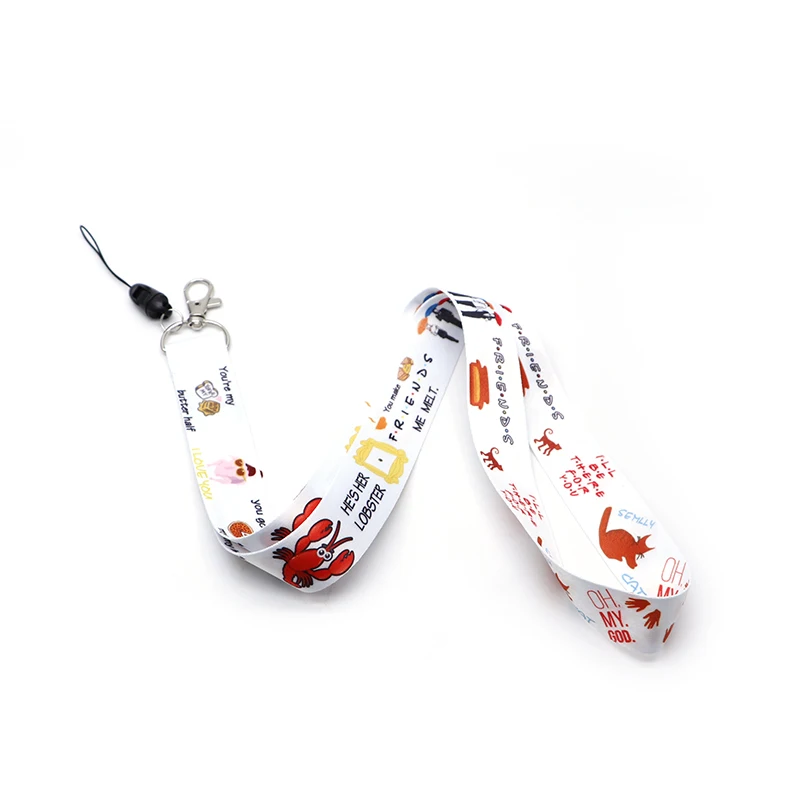 Шнурок для удостоверения личности с героями мультфильмов и ТВ шоу друзей шнурки