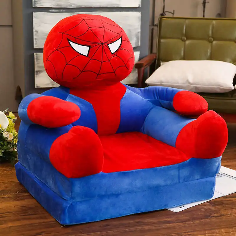 Spider-Man Ленивый Kawaii диван детский диван татами мультфильм складной диван плюшевая игрушка креативная спинка детский подарок на день рождения хорошее качество - Цвет: Spider-Man