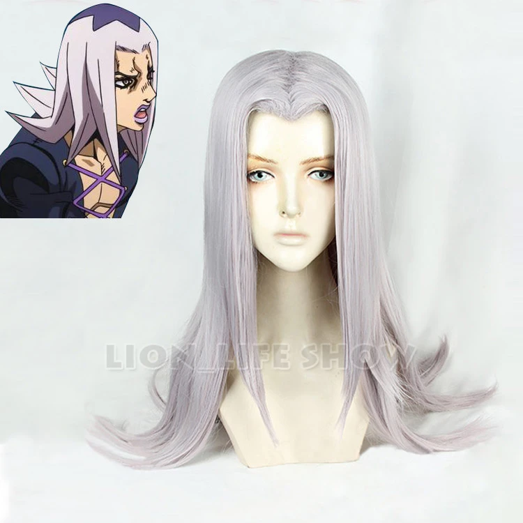 Аниме JoJo странные приключения Леон Abbacchio косплей парик Золотой Плетеный