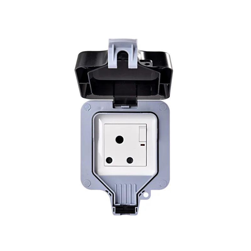 IP66 3PIN настенная розетка Южная ЮАР 15A 250В ванная комната водонепроницаемый