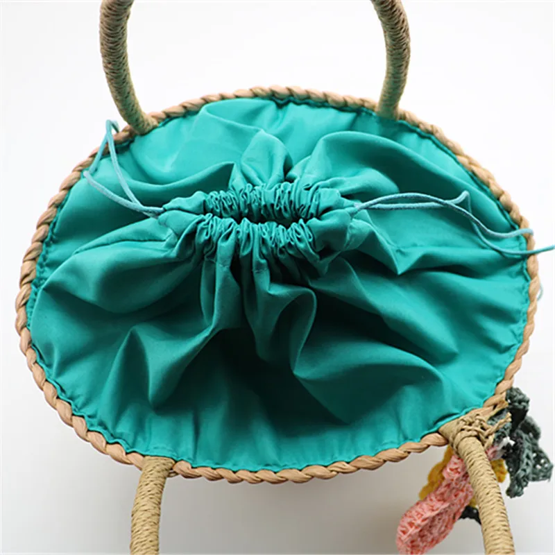 Женская плетеная Сумка XMESSUN Пляжная Соломенная Сумочка в богемном стиле из