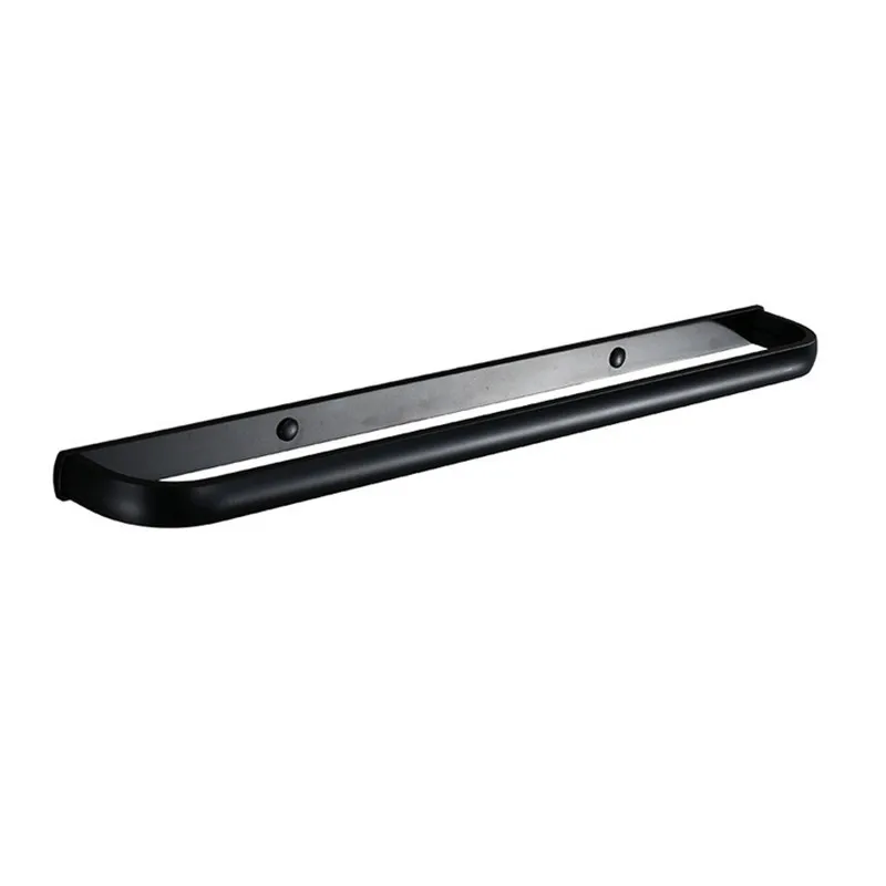 

Free shipping 57cm length Europe style black color space aluminium bathroom accessories single towel bar towel holder ATB11