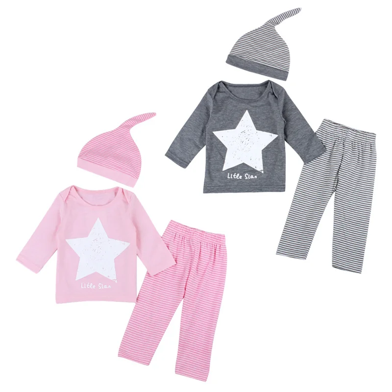 Одежда для маленьких девочек милые детские футболки с длинными рукавами + штаны