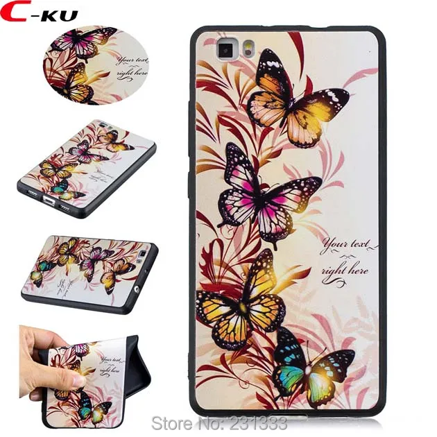 Мягкий ТПУ чехол C ku с 3d рисунком для Huawei P8 LITE 2017 P9 P10 P20 PRO Honor 7 8 9 6X ударопрочный