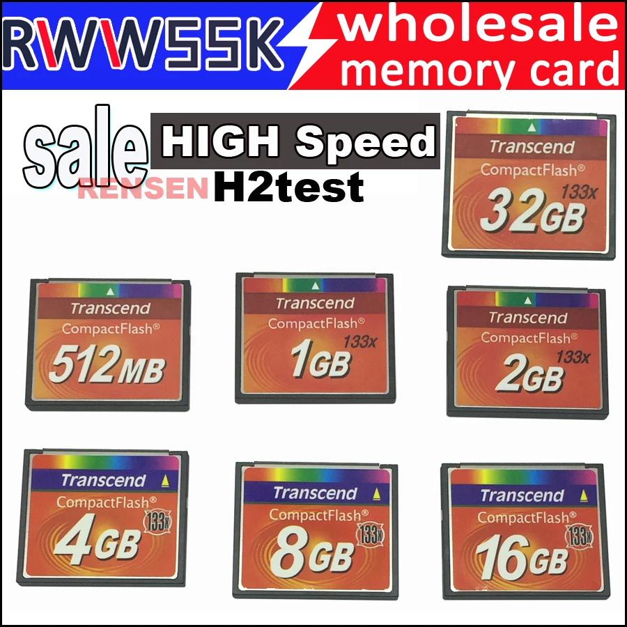 Горячая Высокая скорость compact flash cf карта 512MB 1GB 2GB 4GB 8GB 16GB 32GB 133X20 M/S карта памяти h2test