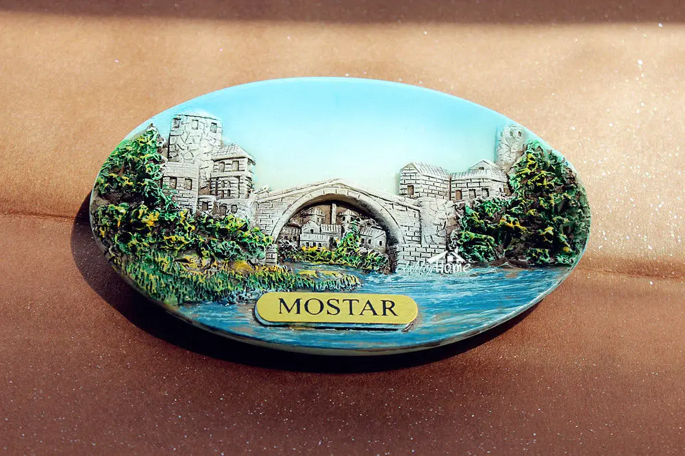 Bosnia and Herzegovina Mostar Tourist Travel Souvenir 3D Resin Fridge Magnet | Дом и сад