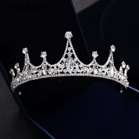 janevini blingbling crystal bridal tiaras and crowns silver rhinestones bride hair crown women wedding headpieces hair jewellery