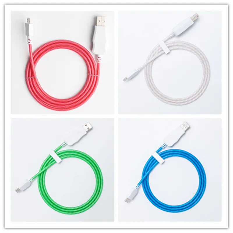Светодиодный светящийся Micro USB Type C зарядный кабель для Huawei P30 Pro Honor 10i 9 Lite Xiaomi Redmi Note