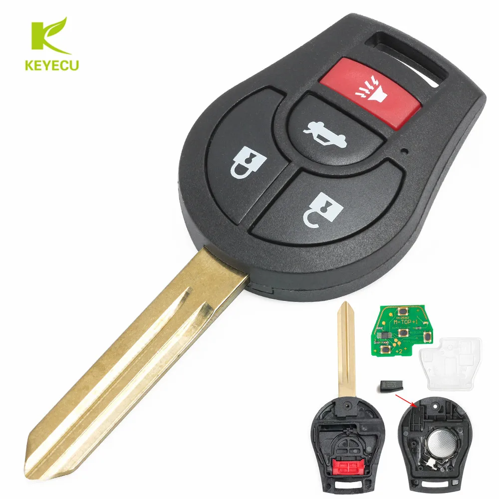 KEYECU сменный пульт для Nissan 08 16 Rogue 12 15 Versa 03 09 350Z 04 Quest 07 Sentra 05 06 Altima Maxima Armada|Ключ от
