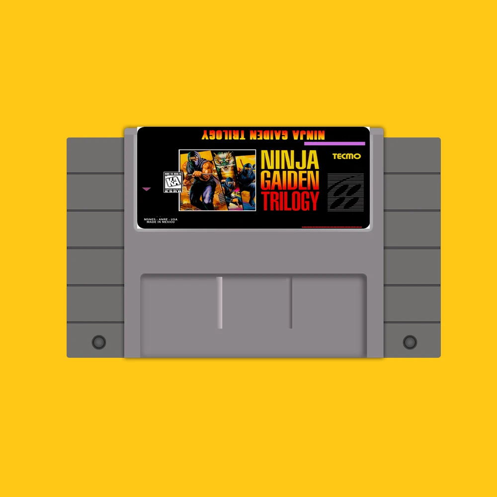 Сохраните файл 46 поршневой палец 16 бит NTSC игровой Картридж-ниндзя GAIDEN Трилогия |