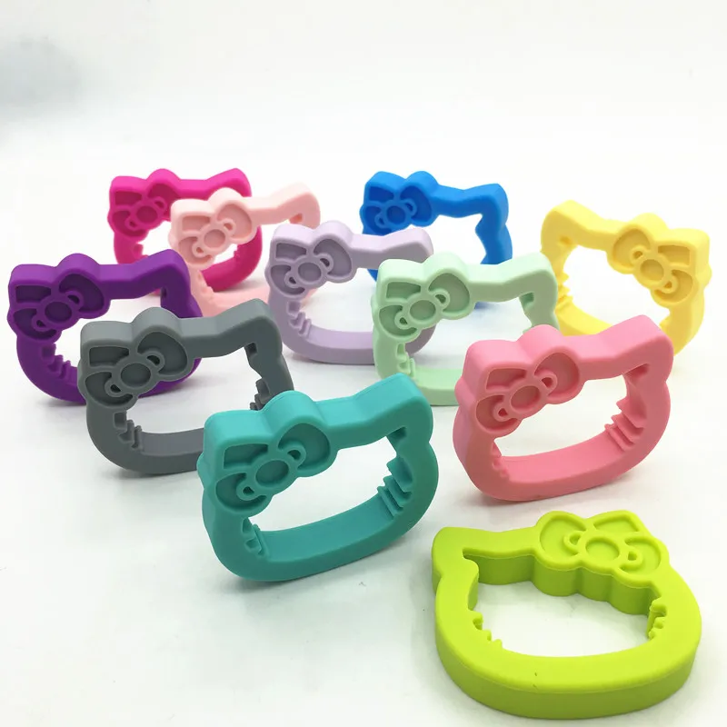 10 шт./лот силиконовая детская мини подвеска hellokitty соска сделай сам Прорезыватель
