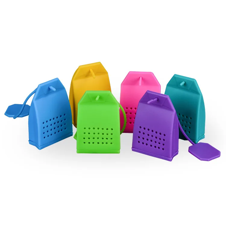 Titular de Silício Bolsa de Enchimento de Chá o Envio Gratuito de 200 Lote Bola Dipper Caixa Forma Silicone Tea Infuser Coador Lin2502 Pçs – Pad
