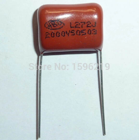 100 шт. Конденсатор CBB 272 2000 В 272J 2KV 2700pF 2.7nF P15 CBB81 из метализированной