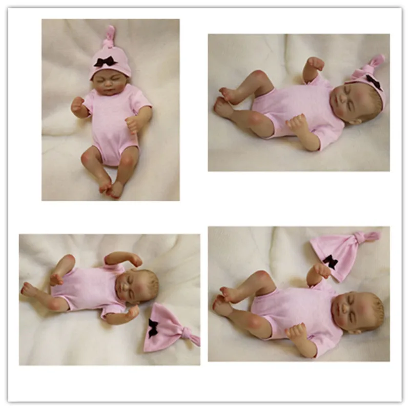 26cm/10&quot Full Silicone Vinyl Body Doll Life Like Reborn Baby Girl Newbron Gift 7030218 | Игрушки и хобби