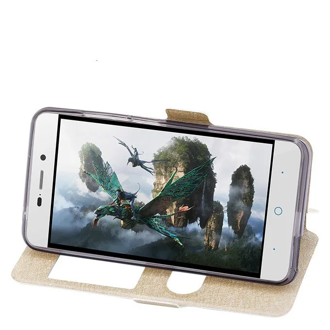 Магнитный флип чехол для ZTE Blade X3 T620 с открытым окном кожаный книжка D2 A452 телефона