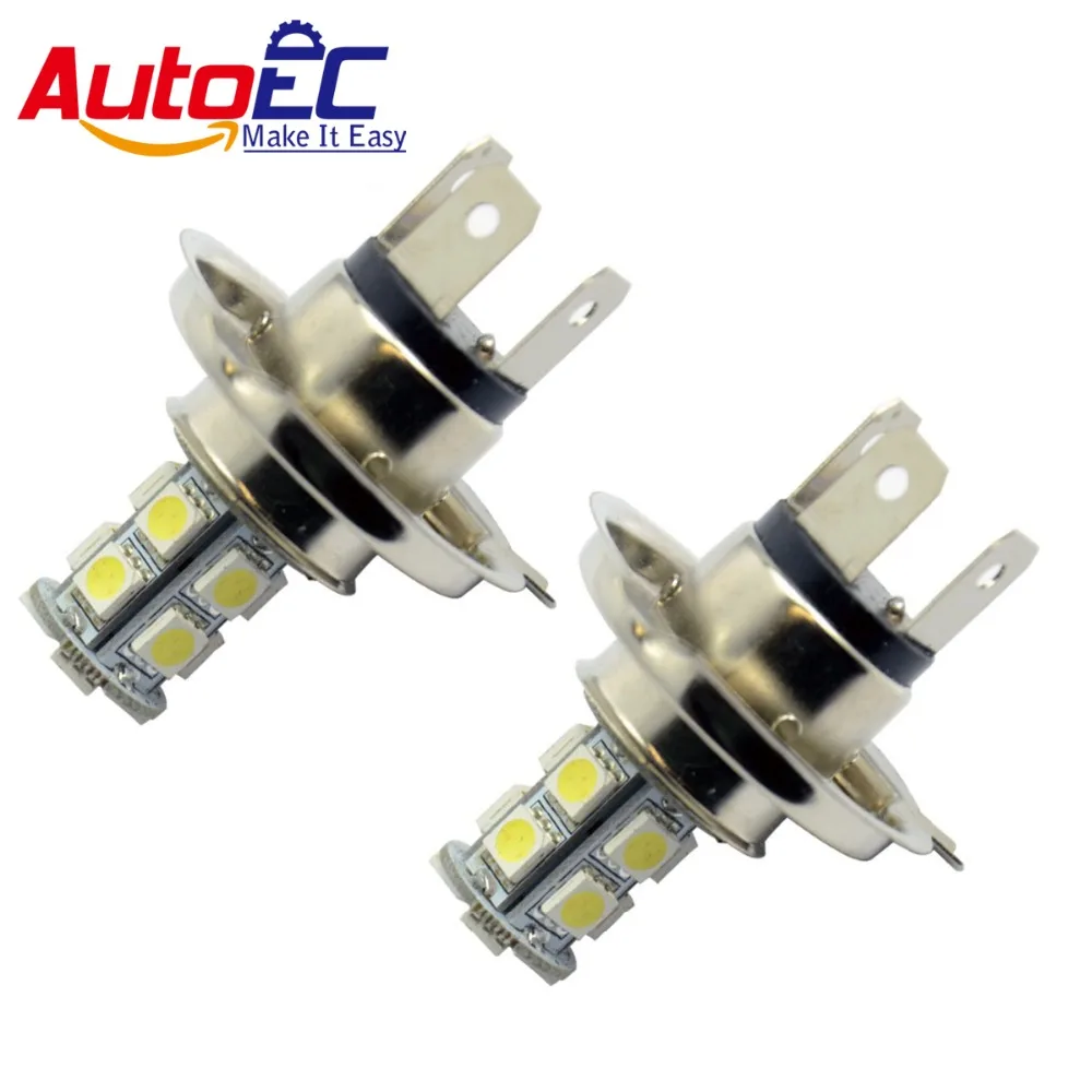 

AutoEC H4 lamp 13smd 5050 led Auto Front Fog Led Lamp Headlight Driving Light white blue 12V 200pcs/lot #LJ07