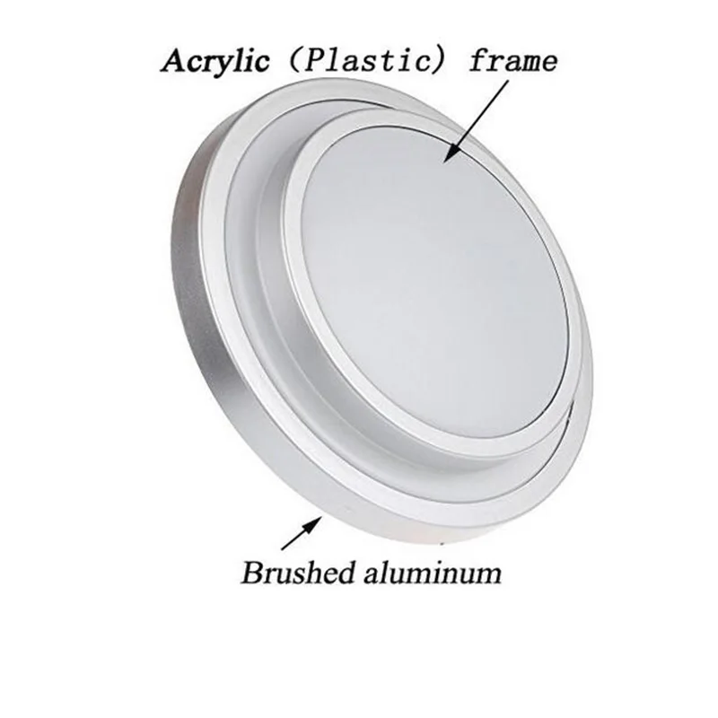 GLW потолочный светильник 12 Вт Светодиодный Акриловая алюминиевая рамка кромка