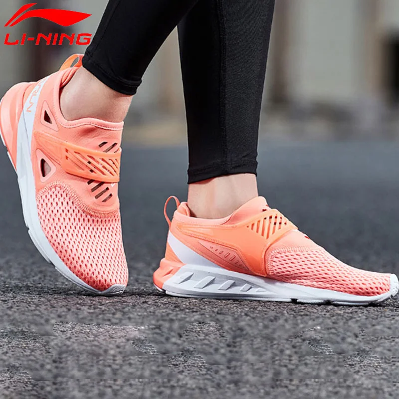 Li-Ning/женские кроссовки для бега с цветными зонами, дышащие, с подкладкой, спортивная обувь, светильник, кроссовки ARHN086 XYP686