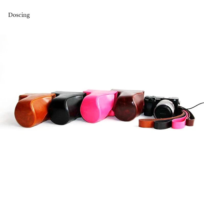 5 цветов высокое качество Фото Сумка ПУ винтажный кожаный чехол для камеры SONY Nex6
