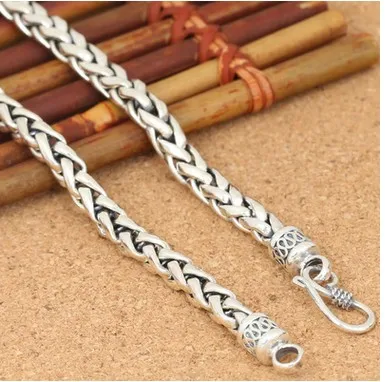 Серебряное ожерелье для мужчин колье 925 пробы серебро лучший друг 6 мм | Украшения