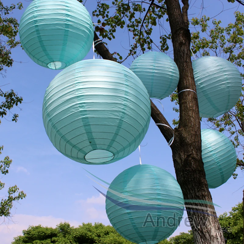 7 шт./лот небесно голубые фонарики китайские традиционные свадебные круглые