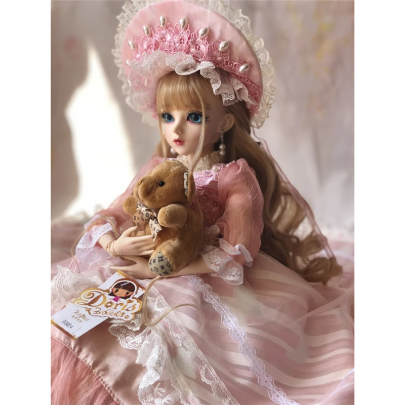 60 см BJD кукла для девочек принцесса макияж игрушки соединены с Полный наряд SD Куклы Дети DIY платье кукла подарок на день Святого Валентина
