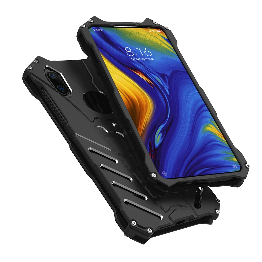 Heavy Duty Protection Batman Armor Aluminum Metal Case For Xiaomi Mi Mix 2s Max 3 Mi9 6x Mi8 Lite Anti-knock Cover | Мобильные